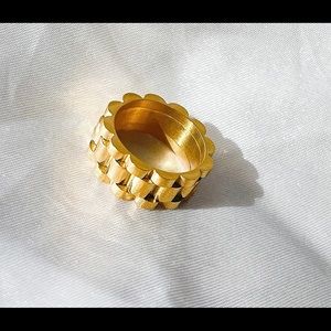 Watch Band Gold Plated ring